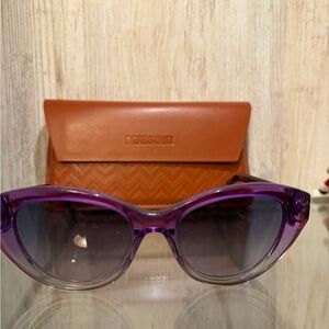 Missoni Violet and Tortoise Sunglasses